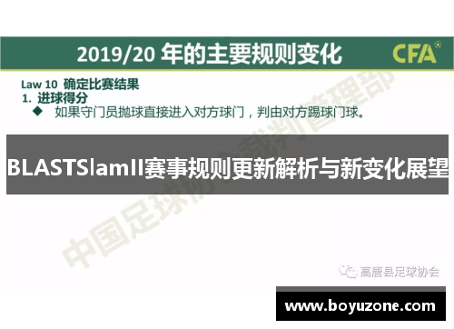 BLASTSlamII赛事规则更新解析与新变化展望
